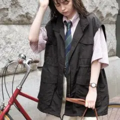 MONO-MART LANDS ハイネックミリタリーナイロンベスト