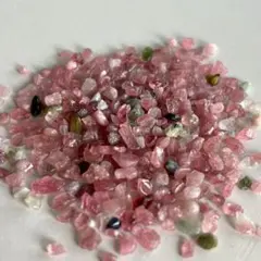 【極小粒】ブラジル産 ピンクトルマリン さざれ石 極小 10g