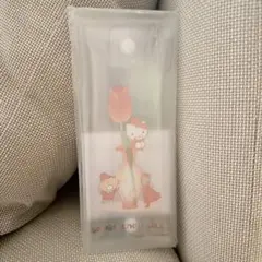 サンリオ ナムコ 限定 おたのしみくじ B賞 クリアマルチケース レッド　キティ