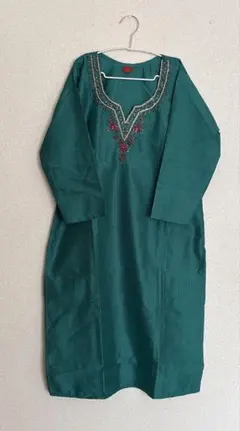 インド　embroideryクルタ　トップス