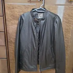 nano UNIVERSE フェイクレザー ブルゾン