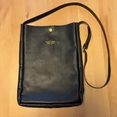 Schott ショット 牛革 レザー ショルダーバッグ ブラック 黒 美品