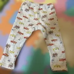 カーズ　車プリント ロングパンツ 100cm グレー