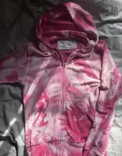 希少dinoworks ジップパーカー　juice summer ブリーチ　ラメ