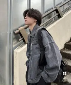 ecule オーバーサイズウォッシュデニムジャケット　Lサイズ