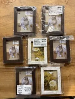 【新品】フォトフレーム 7個セット（L判・ハガキサイズ） 写真立て まとめ売り