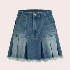 SHEIN デニムスカート 完売 グランジ Y2K ギャルのサムネイル