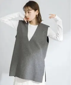 【ほぼ未使用】アーバンリサーチ　リバーシブル　ベスト　着痩せ　体型カバー　美品