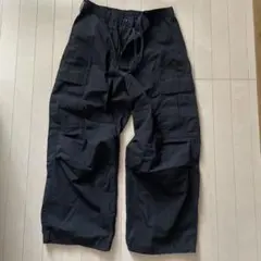 GU メンズ カーゴパンツ ブラック Lサイズのサムネイル