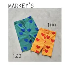 【MARKEY'S】ハート柄サイクリングパンツ おそろいまとめ売り