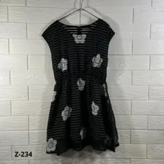 【MARY QUANT】★マリークワント★ワンピース★シースルー★ボーダー★