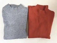 【global work グローバルワーク】　リブニット2点セット　Mサイズ