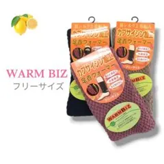 2『WARM BIZ』足首ウォーマー 3枚セット レッグウォーマー シルク 新品