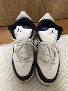 Jordan ハイカットスニーカー ホワイト/ブラック/パープル