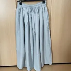 グレー フレアロングスカート　Mサイズ