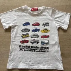 トミカ　半袖　Tシャツ 130 白　TOMICA 車両デザイン 子供服