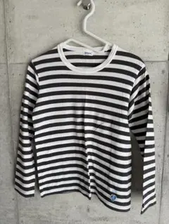 Orcival 白/黒ストライプ 長袖Tシャツ サイズ0