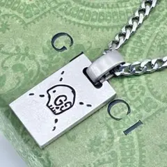 美品✨　GUCCI グッチ　ネックレス　ゴースト　GG シルバー　925 GUCCI】グッチ『SILVER ゴースト GG パイナップル ネックレス』1週間