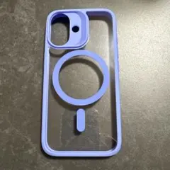 iPhone16用MagSafe対応ケース　クリア&ブルー