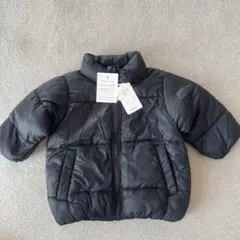 80サイズ 新品未使用 タグ付き 黒ダウンジャケット アウター ダウンコート