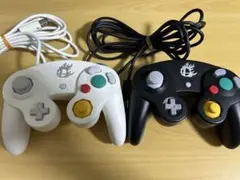 ゲームキューブコントローラー スマブラ　ホワイト ブラック