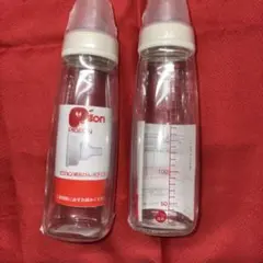 【新品未使用】 Pigeon 哺乳瓶 240ml 耐熱ガラス製２本セット