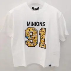 新品未使用 110cm エクストララージキッズ ミニオン 半袖T シロ