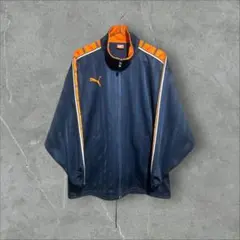puma 廃盤 トラックジャケット メンズ ジャージ 上 ネイビー オレンジ