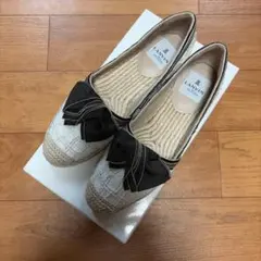 ランバン オン ブルー メッシュエスパドリーユ フラットシューズ