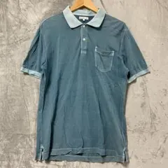 【L1633】 Steven Alan 半袖ポロシャツ サイズL ブルーのサムネイル