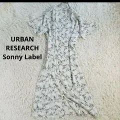 F 未使用　花柄 シャツロングワンピース アーバンリサーチ　サニーレーベル