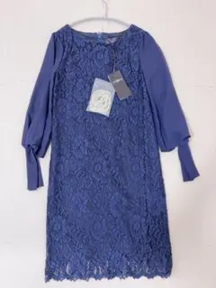 RUIRUE BOUTIQUE レース パーティードレス ネイビー S 未使用