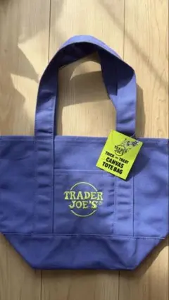【新品未使用‼️】 TRADER JOE'Sミニトートバッグパープル