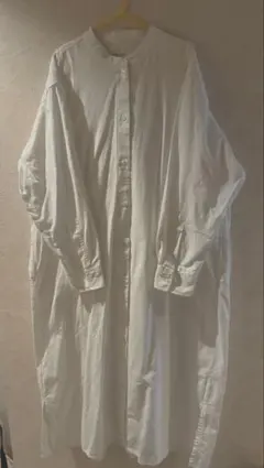 無印良品 ロング丈シャツワンピース長袖