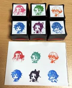 鬼滅の刃　スタンプ　6個セット