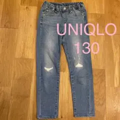 ユニクロ ダメージデニム ジーンズ 130