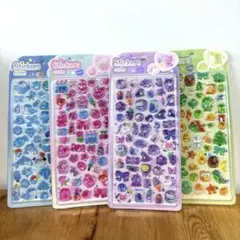 ボンボンドロップシール風　立体　ぷくぷくシール　4枚セット