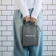 【未使用】ディーンアンドデルーカ　DEAN&DELUCA 保冷バッグ　グレーS