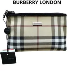 [未使用]BURBERRY バーバリー ロンドンノバチェック ポーチ 小物入れ
