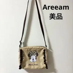 Areeam アリーム　ミニーショルダーフリルバック ベージュ　ディズニー　美品のサムネイル