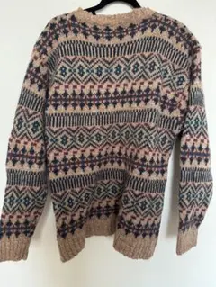 Filant ノルディック柄 長袖ニットセーター