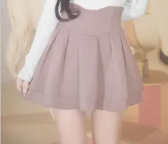 ミシェルマカロン殿堂入り!! 美脚になれるスカート♡くすみピンク　Mサイズ