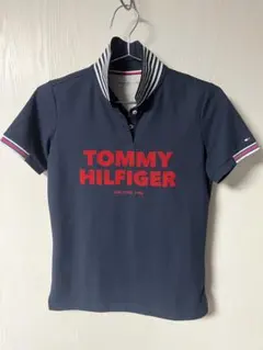 TOMMY HILFIGER ゴルフポロシャツ L ネイビー
