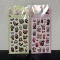 3D 立体　ラブブ　ぷくぷくシール