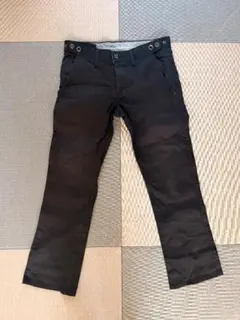 ブラック ストレートデニム 2ボタン 4ポケット