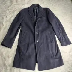 ユナイテッドアローズ チェスターコート　ウール カシミヤ混 ネイビー サイズS