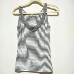 ROPE ボーダー タンクトップ レース付きのサムネイル