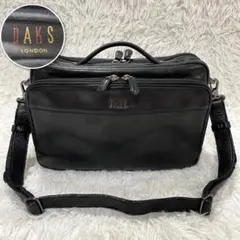 DAKS ダックス　レザー　ショルダーバッグ　2WAY クラッチバック