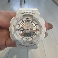 Casio Baby-G ホワイト 腕時計 5338 - メルカリ