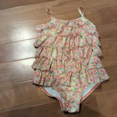 petit main ワンピース水着 花柄 130cm